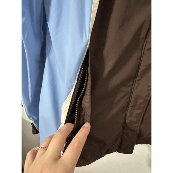Columbia Women’s Interchangeable Brown & Blue Winter Jacket Full Zip Rain Coat M - Picture 3 of 7